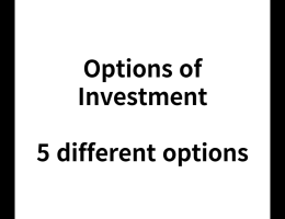 Options of Investment : 5 different options